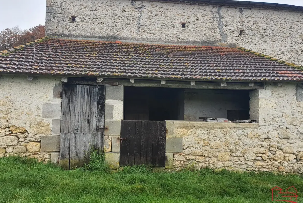 Grande grange en pierres de 400 m² à vendre près d'Agen et Villeneuve-sur-Lot 