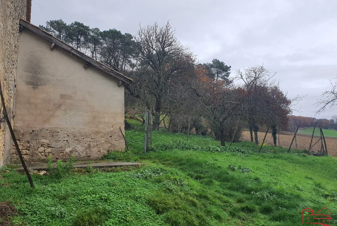 Grande grange en pierres de 400 m² à vendre près d'Agen et Villeneuve-sur-Lot 