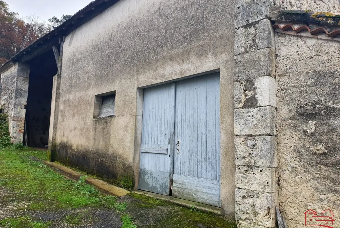 Grande grange en pierres de 400 m² à vendre près d'Agen et Villeneuve-sur-Lot 