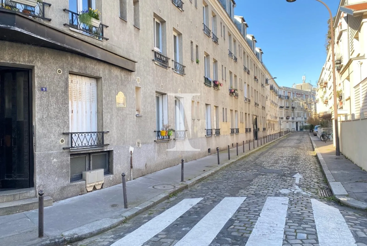 Rue Edgar Poe 75019 PARIS Studio à vendre de 12 m² à Butte Bergeyre, Paris 19ème 