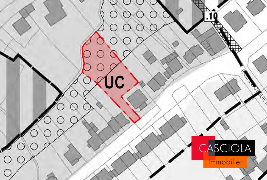 Terrain constructible de 5,81 ares avec permis validé à Longeville-lès-Metz 