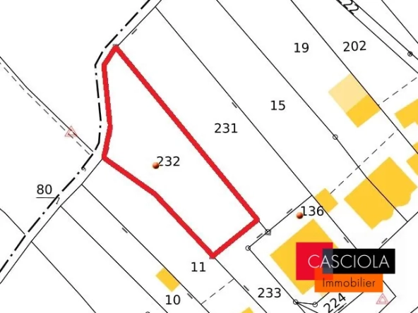 Terrain constructible de 5,81 ares avec permis validé à Longeville-lès-Metz