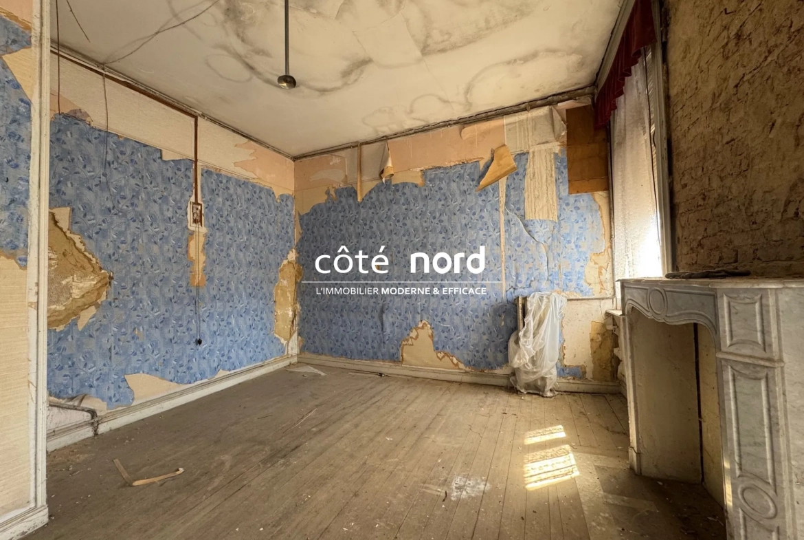 Belle maison bourgeoise à Caudry avec potentiel et atelier, à rénover 