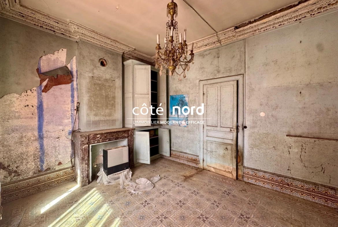 Belle maison bourgeoise à Caudry avec potentiel et atelier, à rénover 