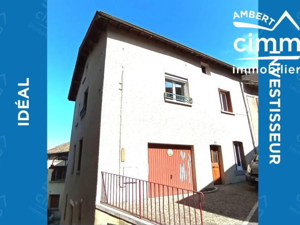 Maison à vendre à Olliergues avec garage, jardin et terrain