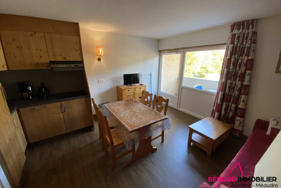 Appartement 2 pièces à vendre à Autrans-Méaudre en Vercors, vue dégagée 