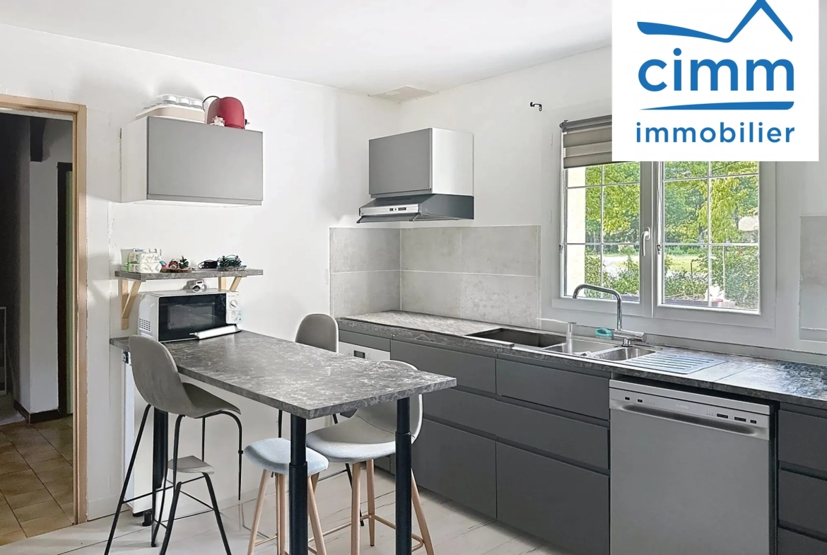 Maison spacieuse de 109 m² avec jardin à La Bussière, calme et pratique 
