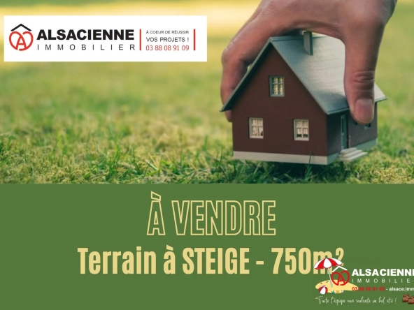 Terrain constructible de 750 m² à Steige avec vue imprenable en Alsace