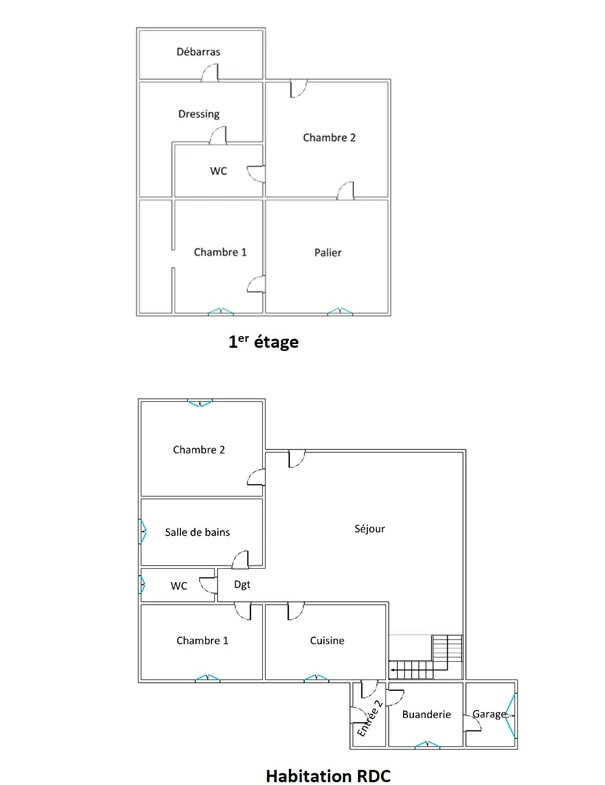 Maison 4 chambres à Lerm et Musset avec grand terrain et garage 
