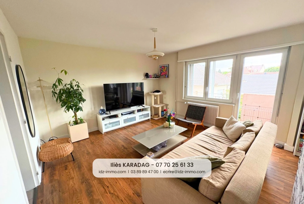 Appartement 3 pièces avec balcon à Riedisheim - Vente immobilière 