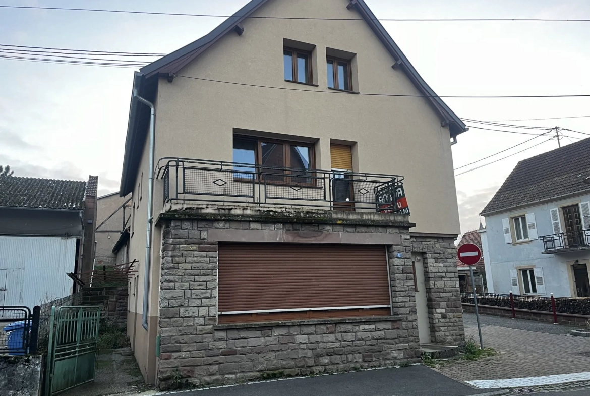 Maison à Zinswiller avec deux appartements et potentiel d'agrandissement 