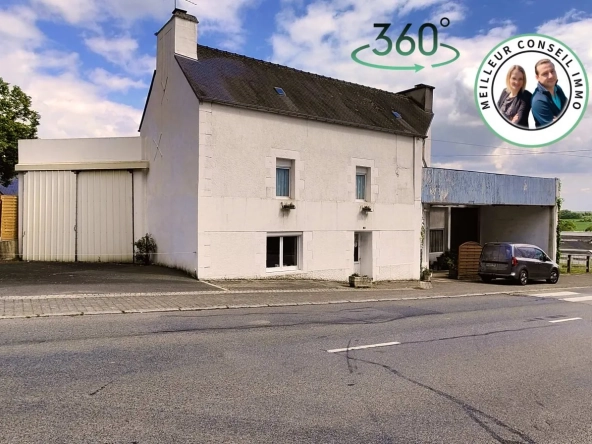 Immeuble à vendre à Guerlédan avec habitation et potentiel commercial