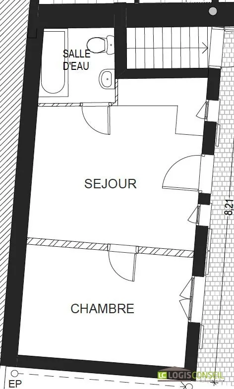 Appartement à rénover de 26 m² à Bourg-la-Reine, quartier Faïencerie 