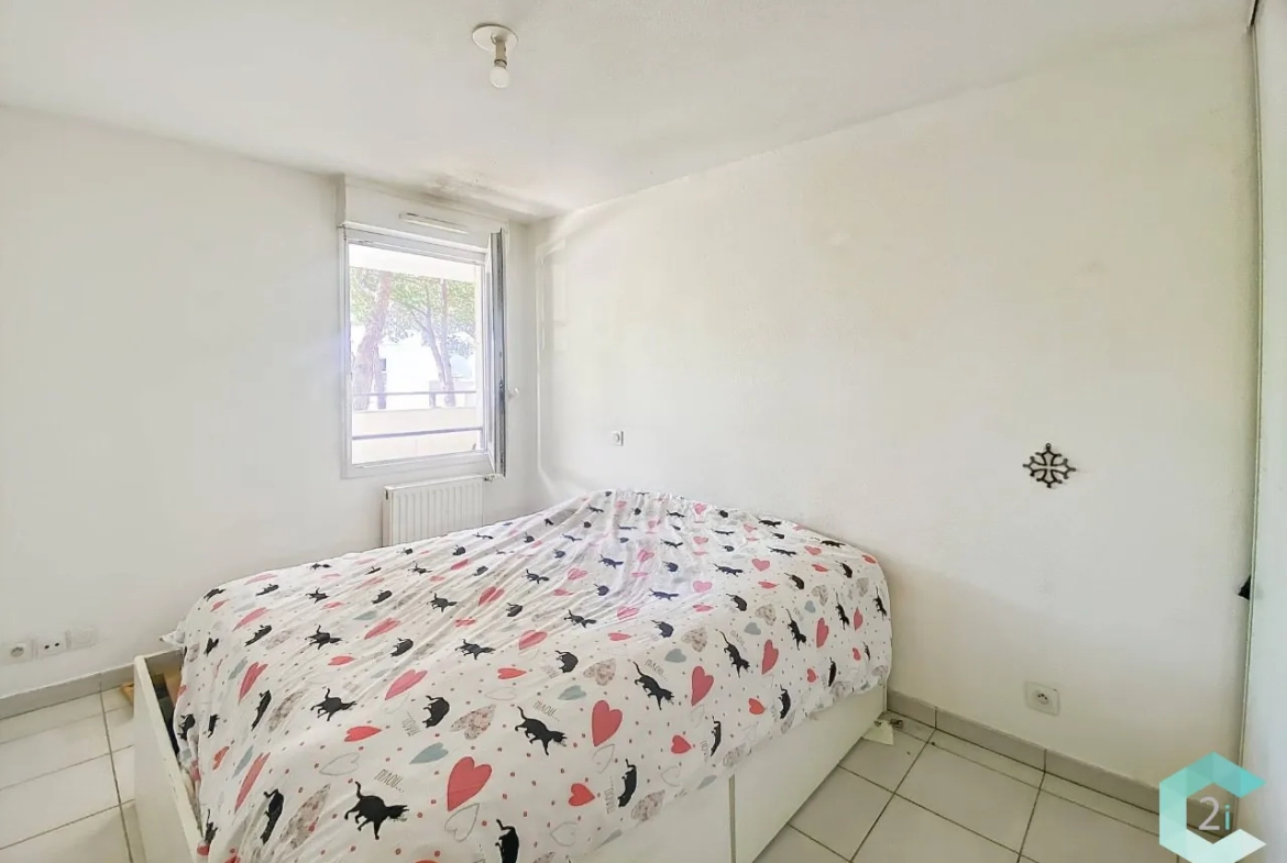 Acheter un appartement T3 lumineux de 56,65 m² à Montpellier dans une résidence calme avec garage 