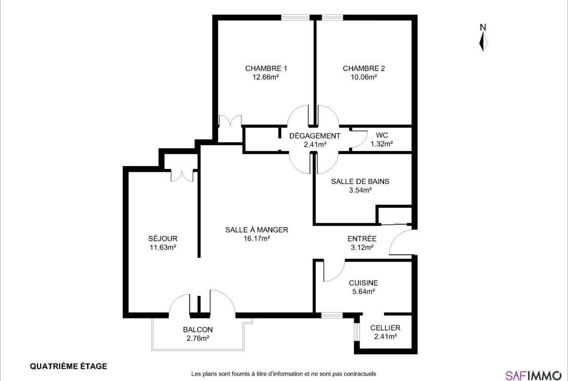 Appartement T4 lumineux à vendre à Oullins, rénové, avec balcon et cave dans environnement verdoyant 