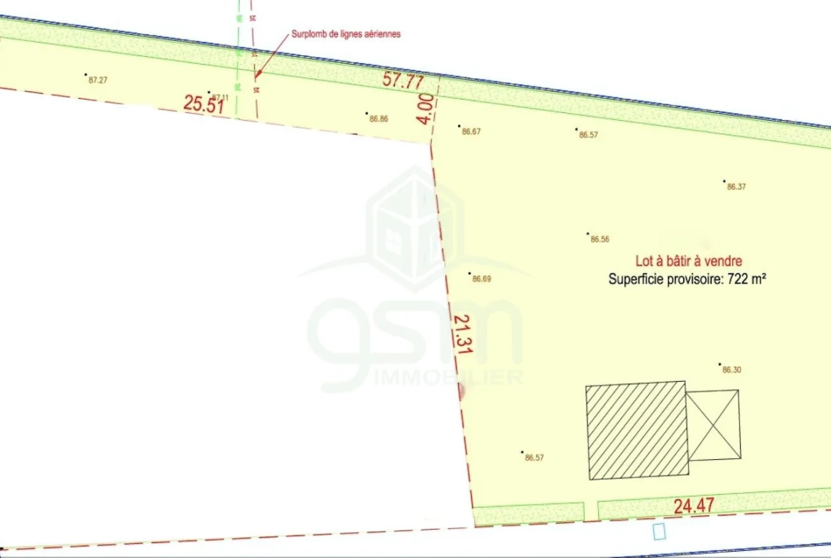 Terrain à bâtir de 722 m² au centre de Monts avec dépendance et proximité des commodités 