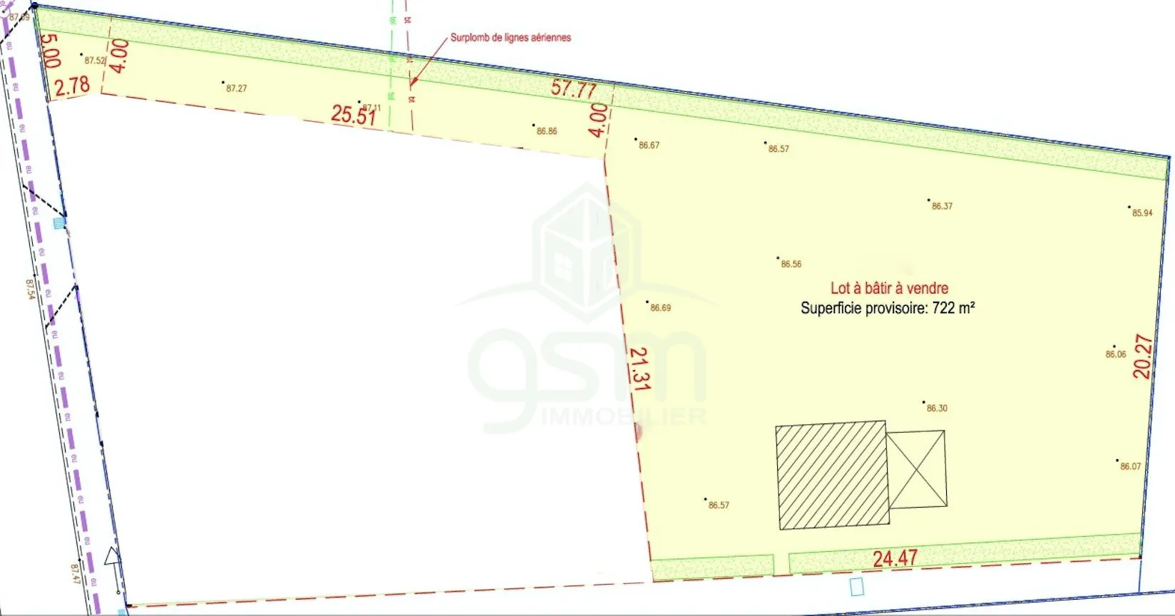 Terrain à bâtir de 722 m² au centre de Monts avec dépendance et proximité des commodités 