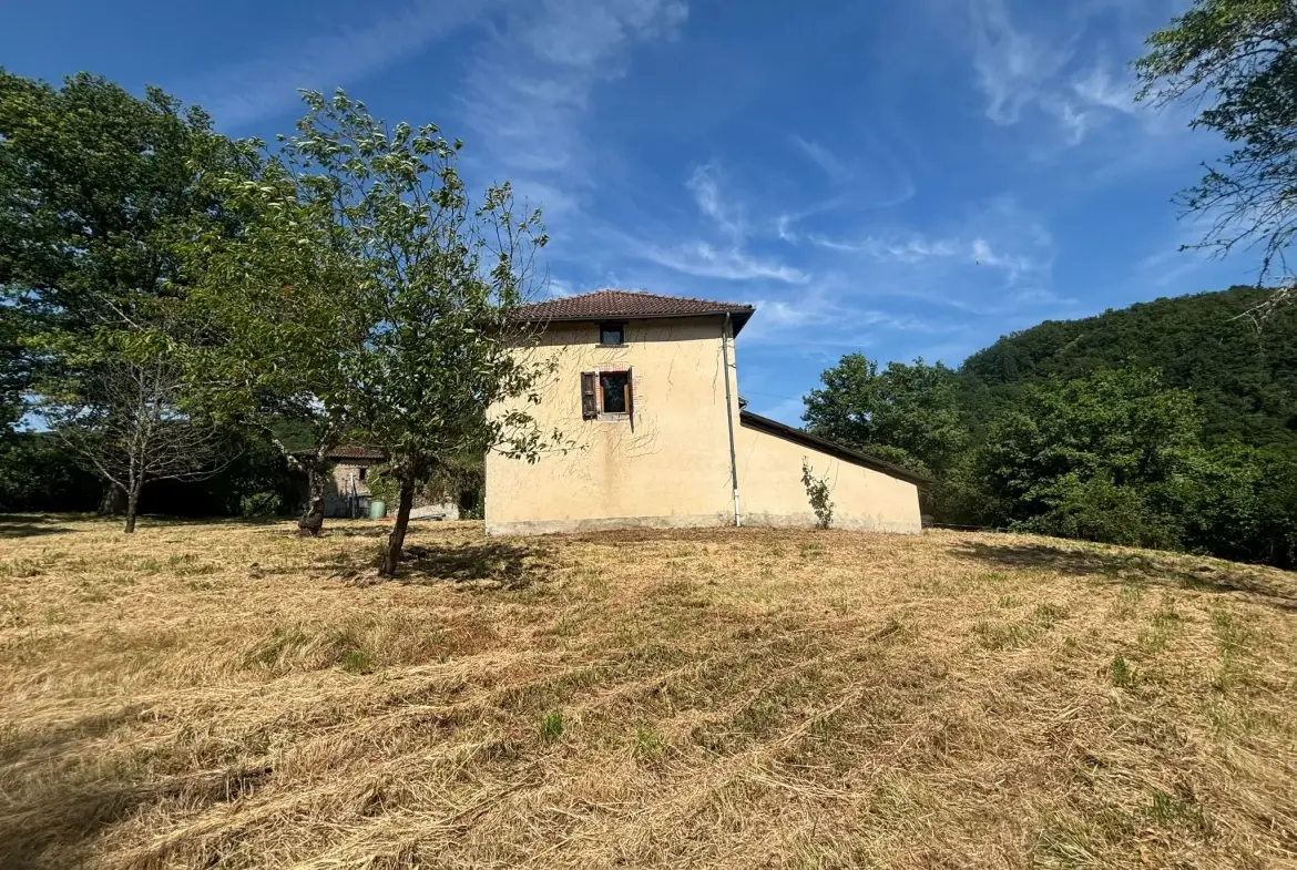 Maison Auvergnate à rénover avec jardin, proche Maurs-la-Jolie 
