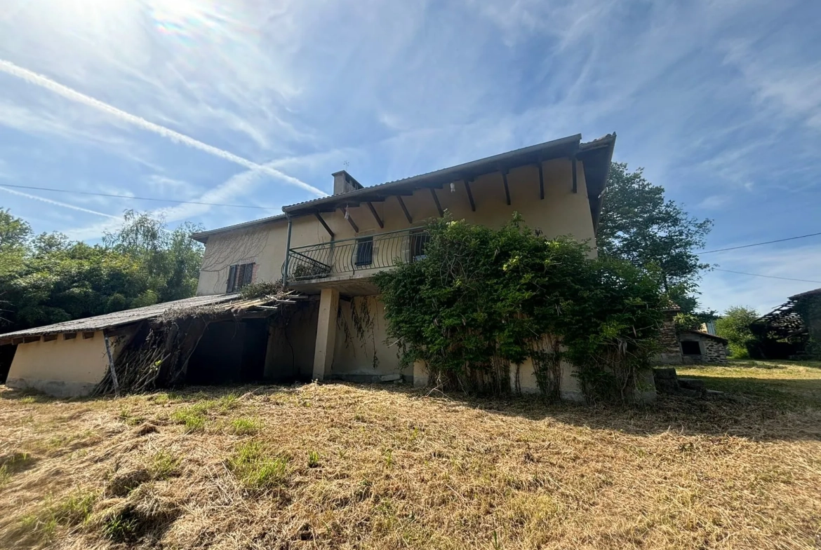 Maison Auvergnate à rénover avec jardin, proche Maurs-la-Jolie 