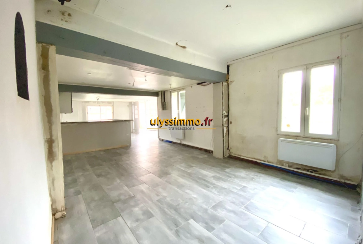 Maison de plain-pied à Warvillers avec jardin et terrasse orientée sud 