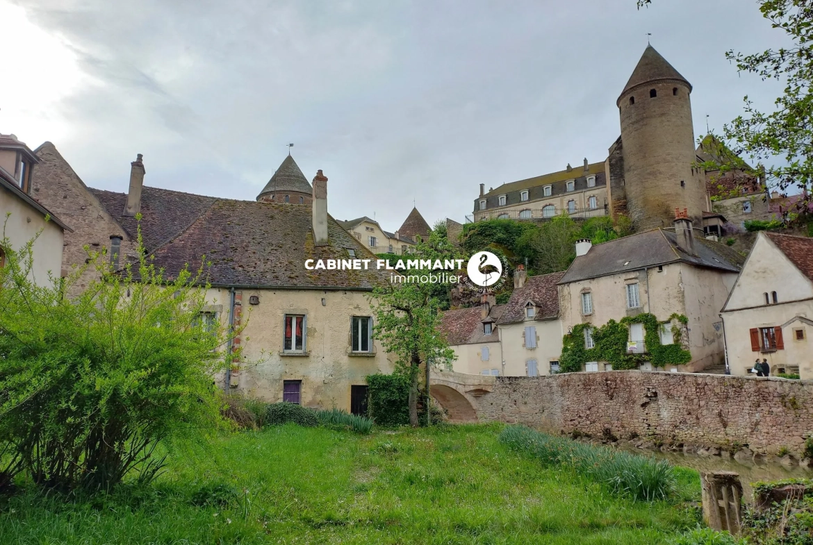 Maison ancienne avec vue imprenable et jardin à Semur-en-Auxois 