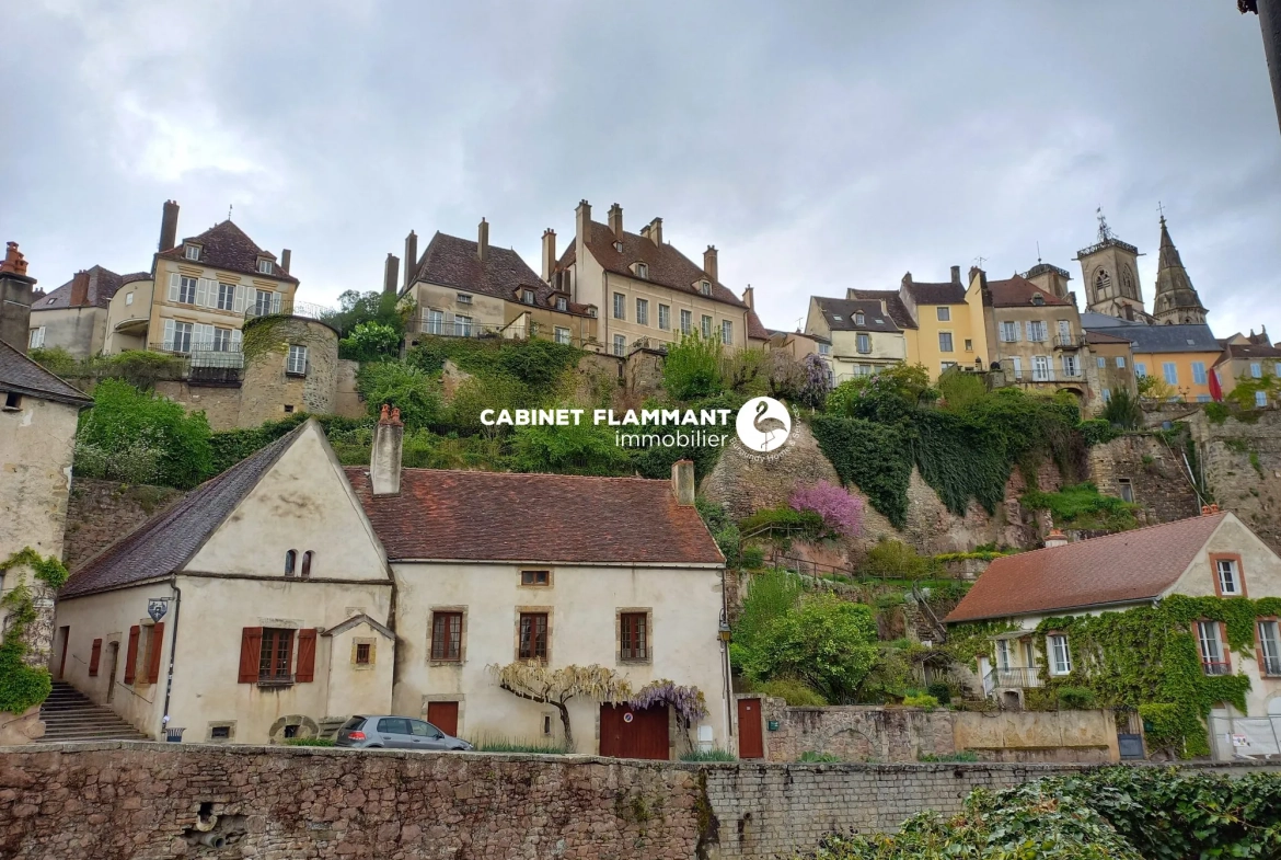 Maison ancienne avec vue imprenable et jardin à Semur-en-Auxois 