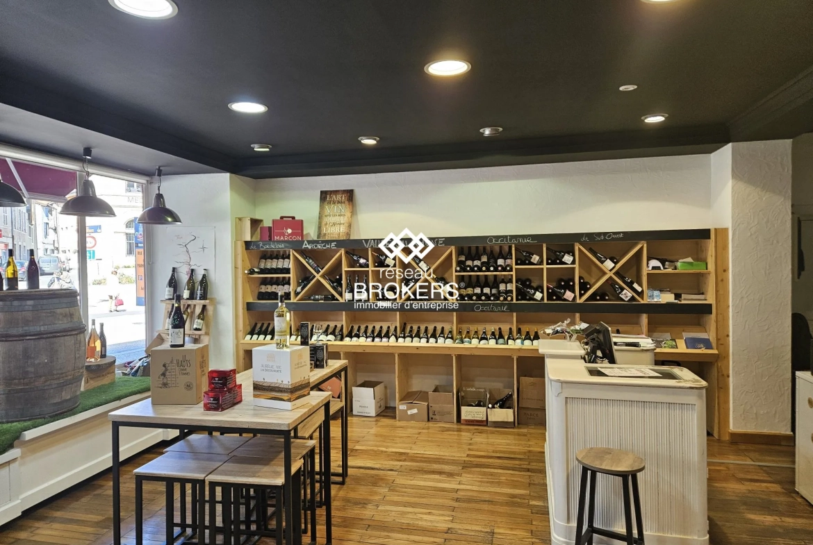 Fonds de commerce spécialisé en caviste et épicerie fine à Bourg-en-Bresse 
