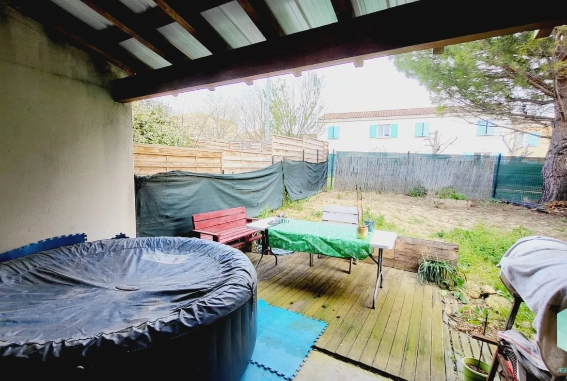 Villa T3 à Carcassonne avec jardin, garage et location en cours 