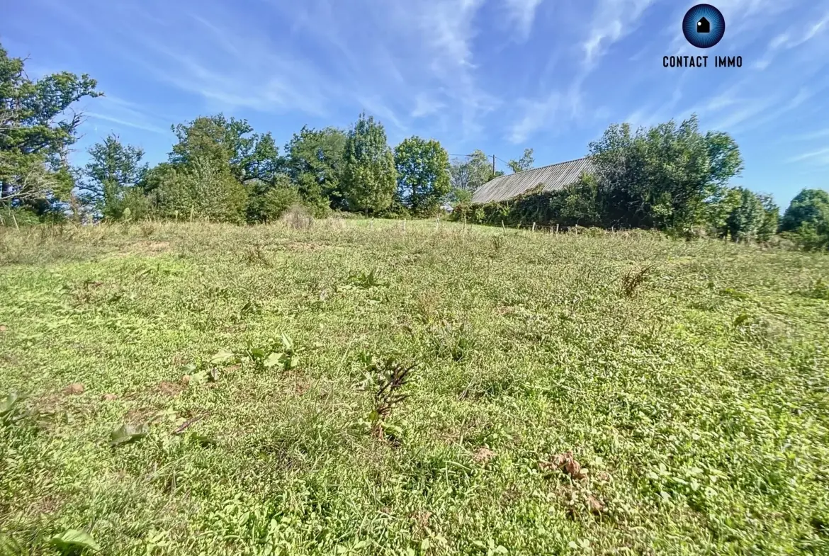 Terrain constructible de 1800 m² à Lintillac, proximité Brive-la-Gaillarde 