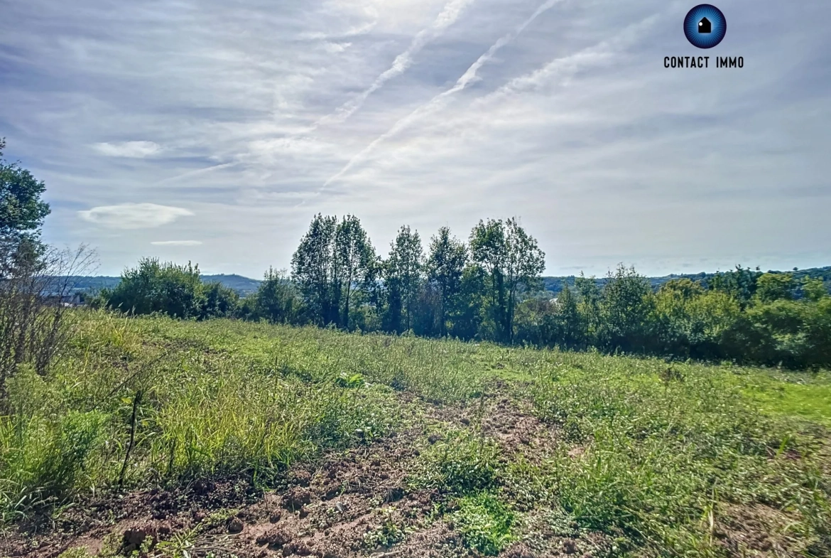 Terrain constructible de 1800 m² à Lintillac, proximité Brive-la-Gaillarde 