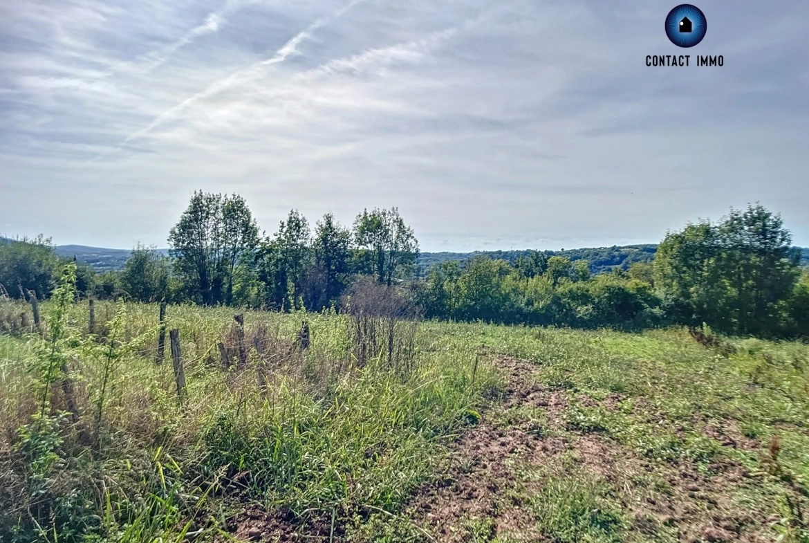 Terrain constructible de 1800 m² à Lintillac, proximité Brive-la-Gaillarde 