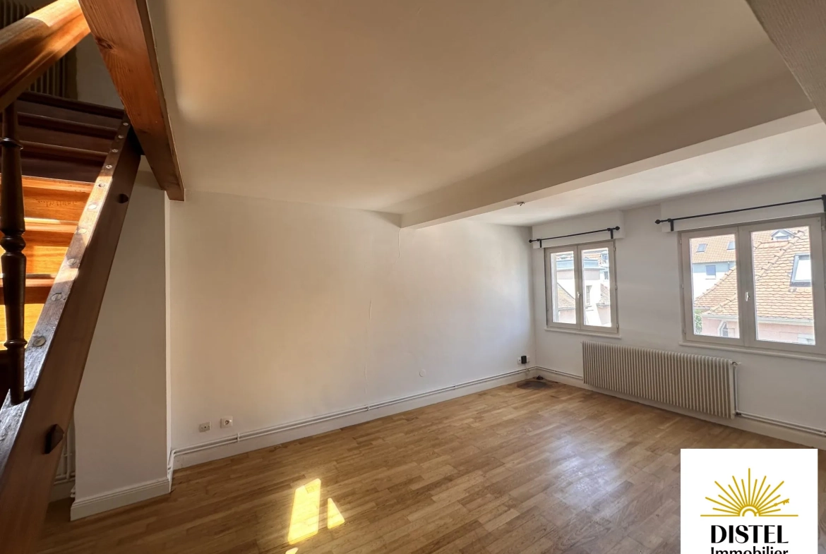 A vendre appartement duplex 3 pièces avec cave à Schiltigheim 