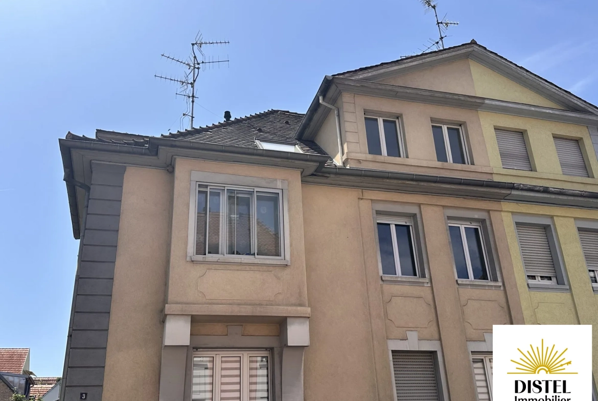 A vendre appartement duplex 3 pièces avec cave à Schiltigheim 