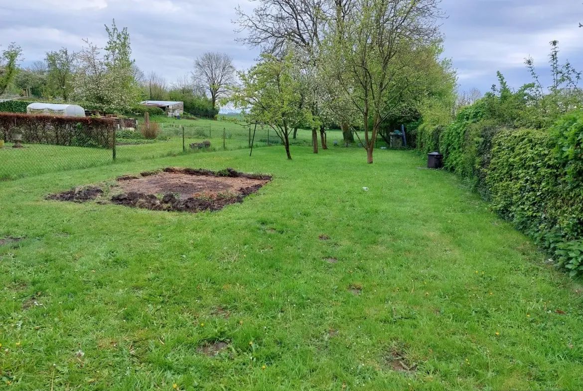 Achat maison 3 chambres avec garage et jardin à Bernaville près d'Abbeville 