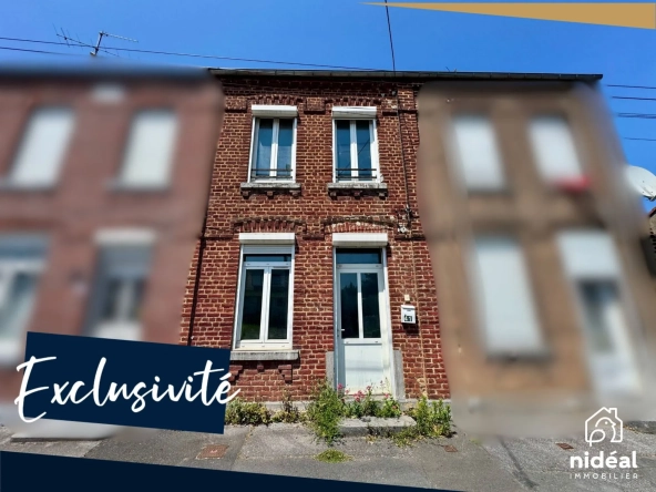 Maison mitoyenne à Rousies avec 3 chambres et cave - Bien à découvrir