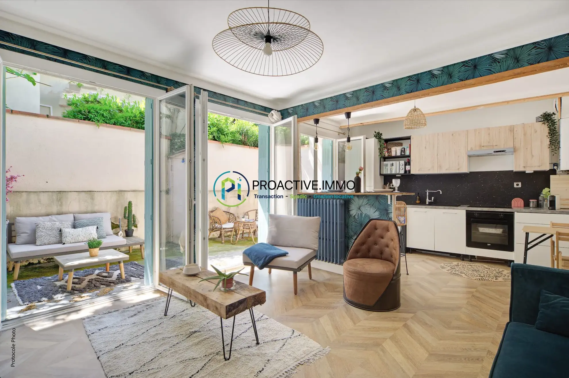 Charmant T2 rénové avec cour privative à Colomiers proche commerces 