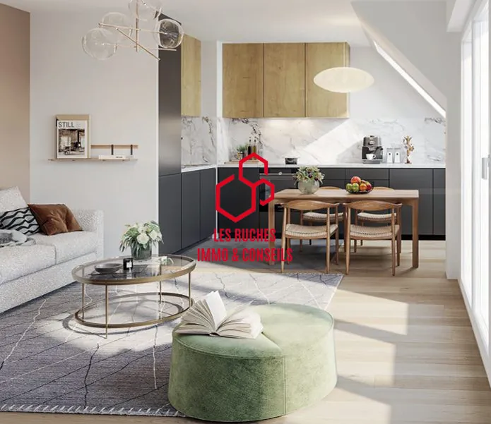 Appartement T2 à vendre à Mantes-la-Jolie, 39,71 m² en centre-ville 