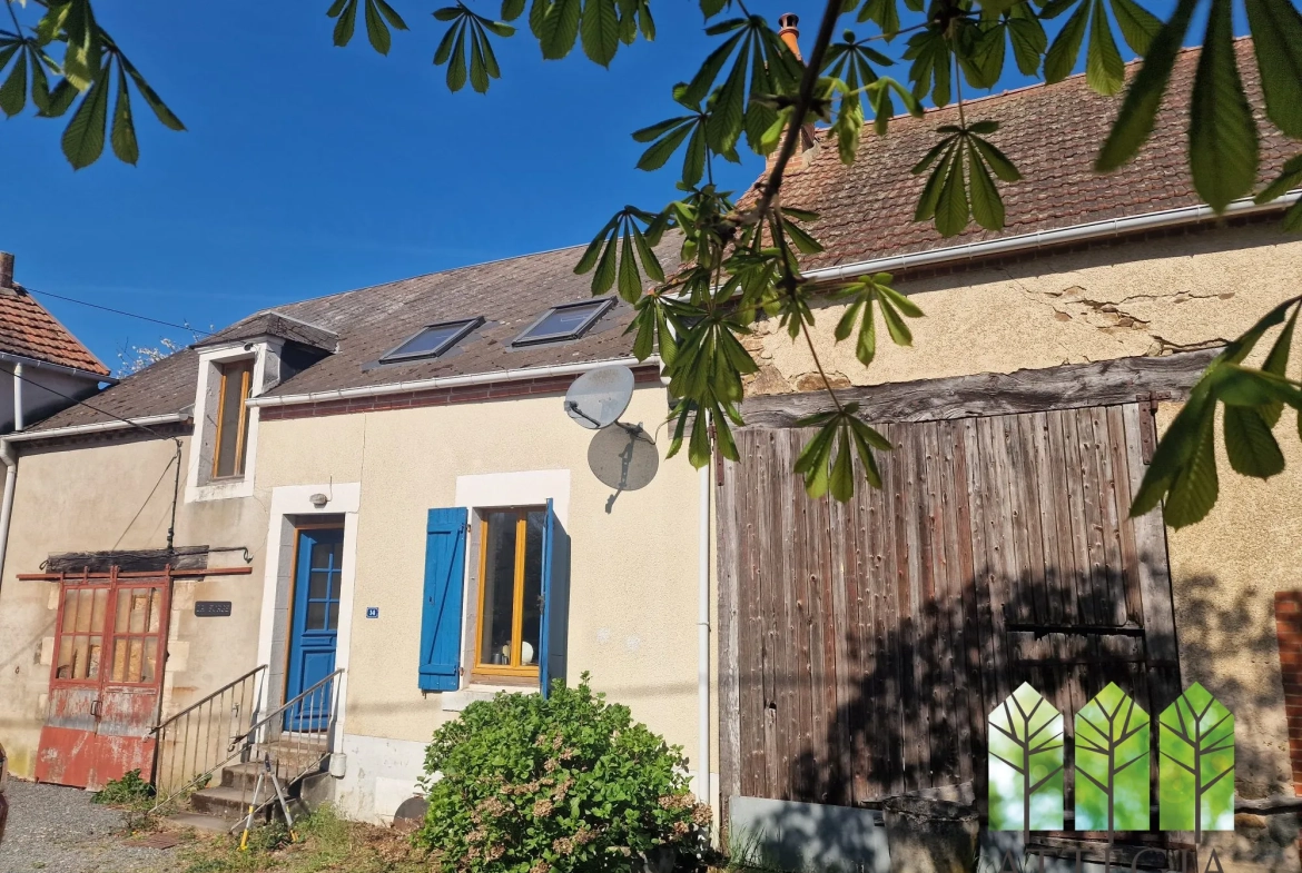 Grande propriété rurale avec maison rénovée, gîte à finir et dépendances à Saint-Saturnin (18370) 