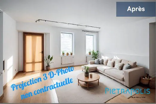 Appartement à rénover de 35 m² à Violay, centre-ville, lumineux et calme 