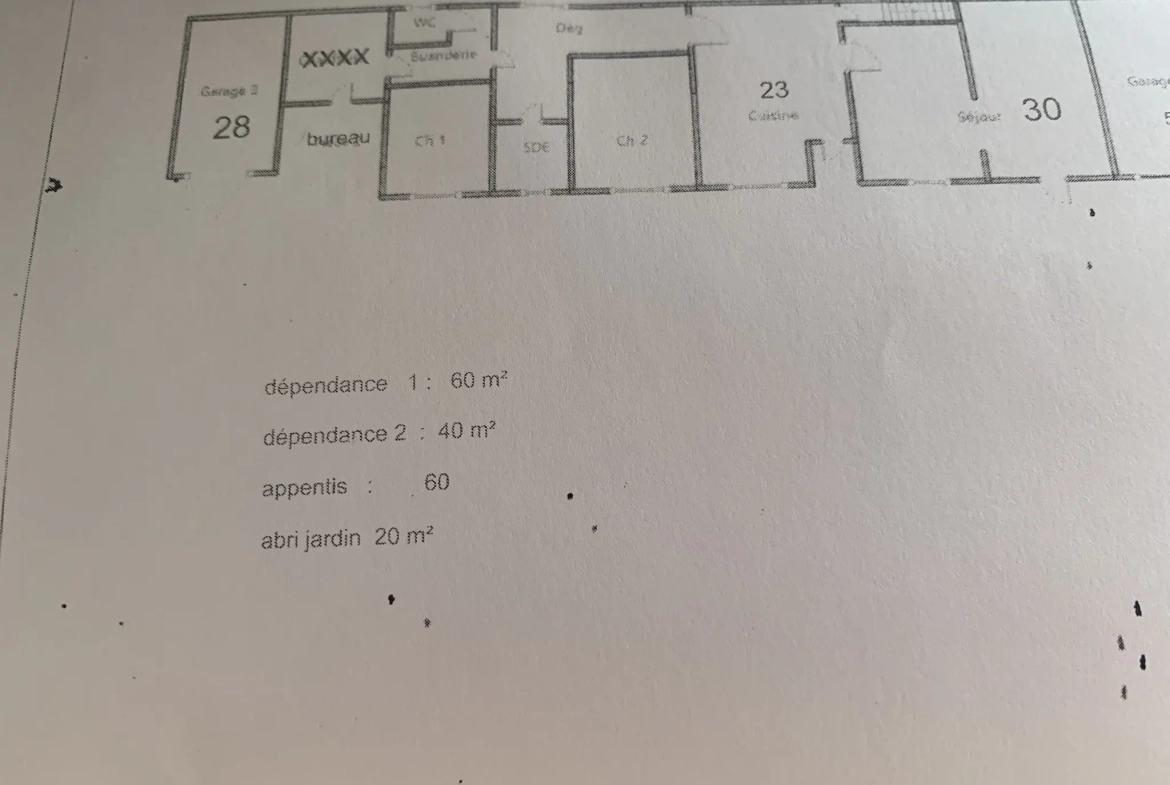 Maison de plain-pied à vendre à Aulnay, Charente-Maritime - 123 m² avec dépendances sur 4050 m² 