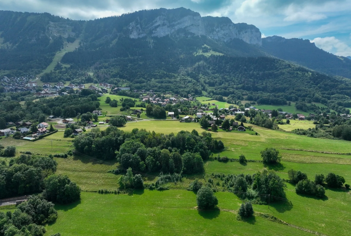 Terrain constructible de 485 m² à Thollon-les-Mémises, calme et ensoleillé 