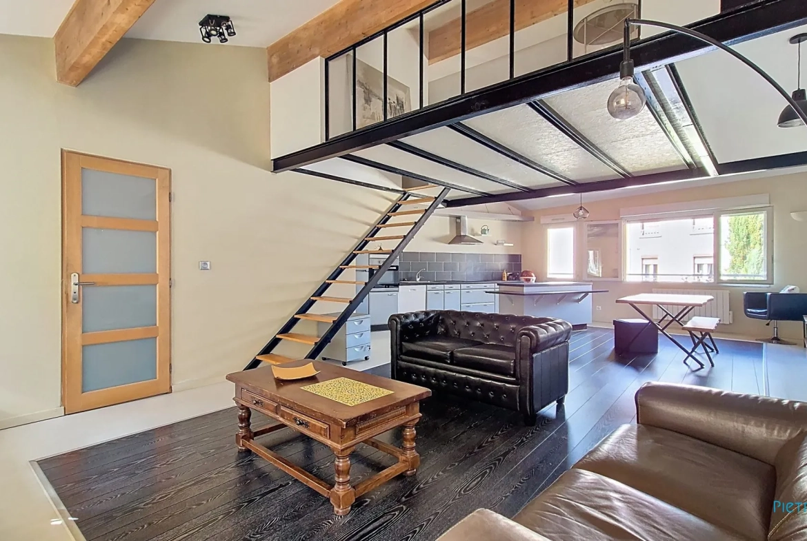 Appartement loft T2 de 79 m² en hyper-centre de Vienne 