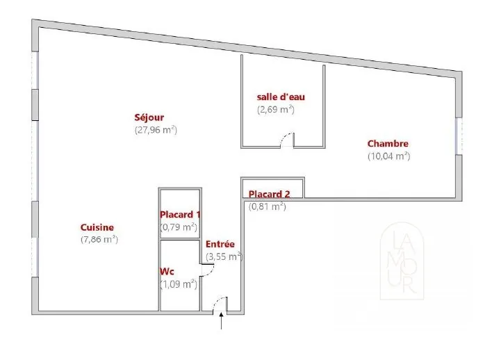 Vente appartement T2 rénové avec balcon à Dijon - Jean Jaurès 