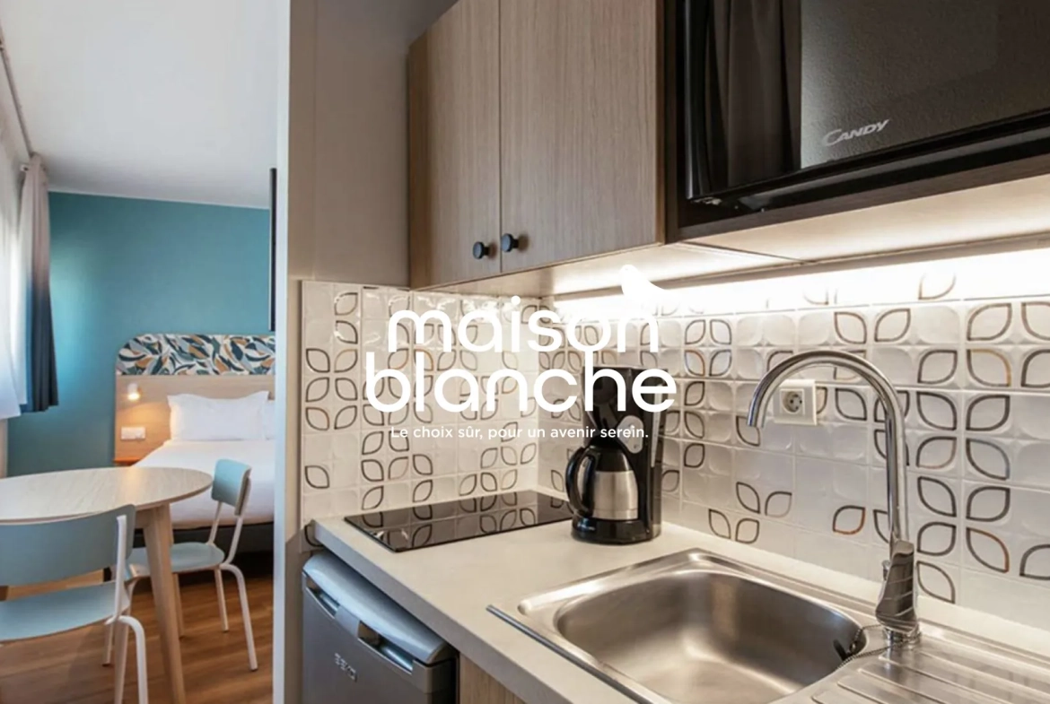 Appartement T1 meublé à Paris La Villette en LMNP avec bail commercial jusqu'en 2029 