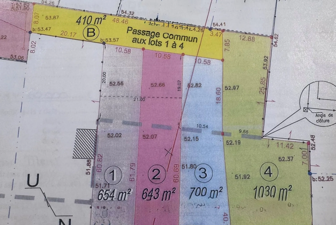 Terrain à bâtir de 654 m² à Bueil, viabilisé, proche commodités 