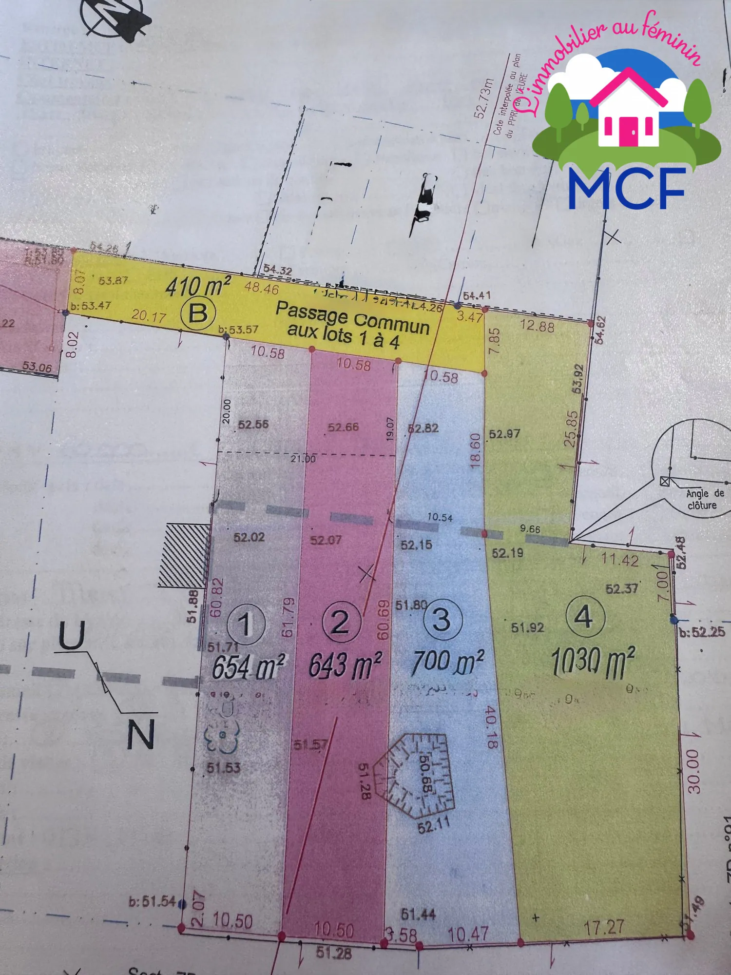 Terrain à bâtir de 654 m² à Bueil, viabilisé, proche commodités 