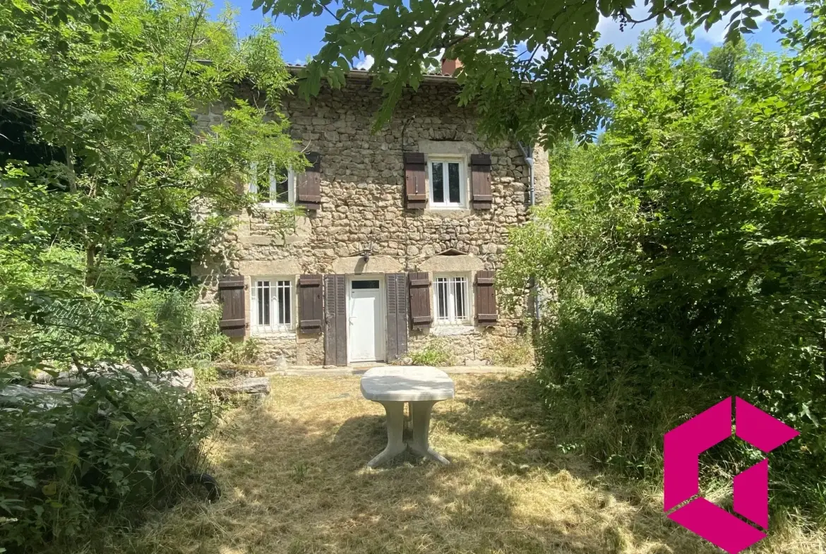 Maison en pierres avec jardin et grands terrains à Connangles 