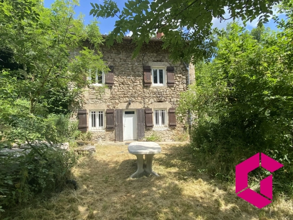 Maison en pierres avec jardin et grands terrains à Connangles
