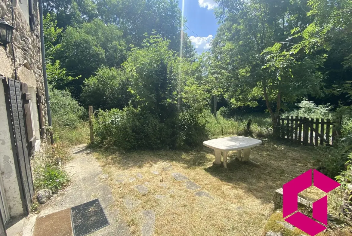 Maison en pierres avec jardin et grands terrains à Connangles 