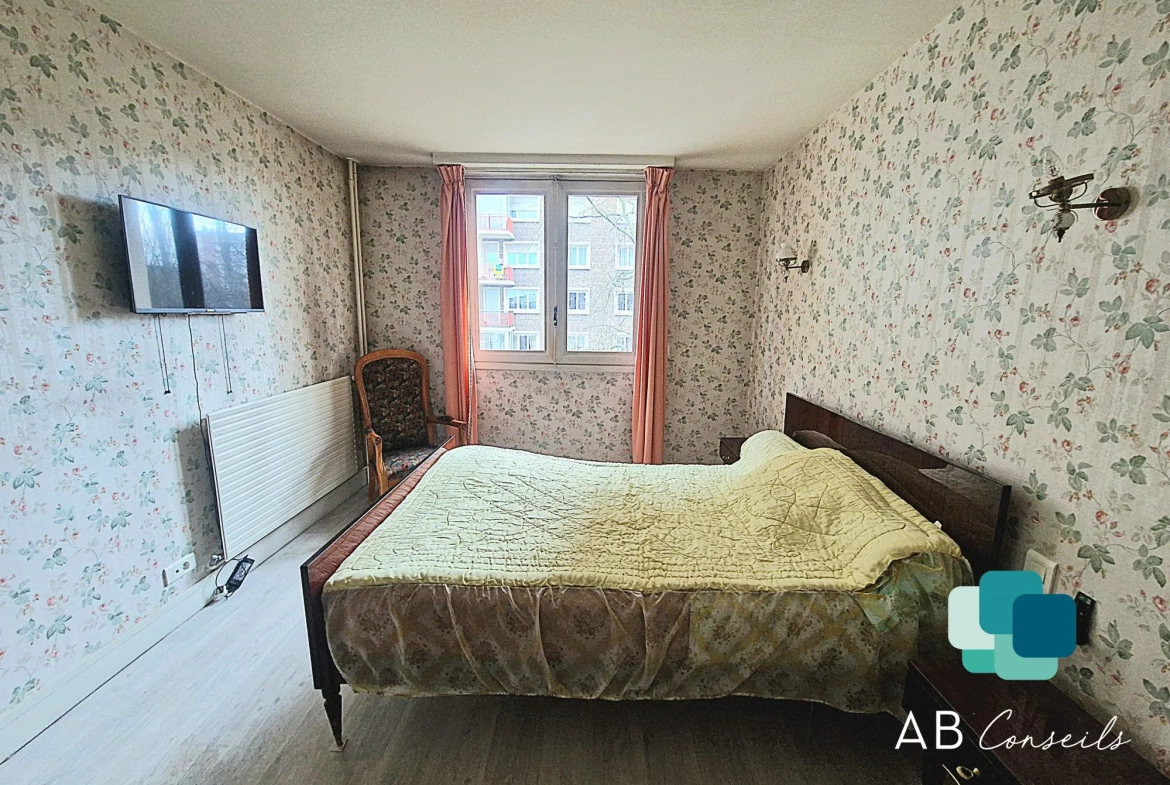 Appartement 4 pièces lumineux avec balcon et cave à Sotteville-lès-Rouen 